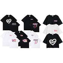 Amazon.co.jp: Momo Nayeon Tzuyu Tシャツ 半袖 丸首 夏服 ゆったり